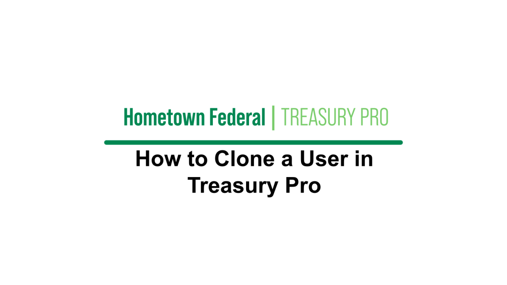 How to Clone a User