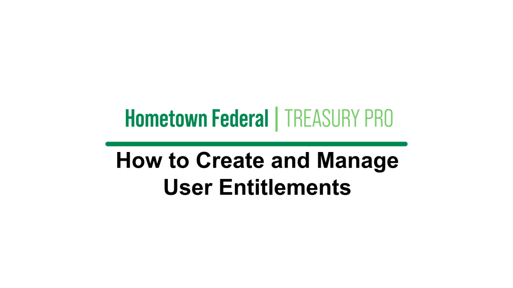 How to Set Up Entitlements